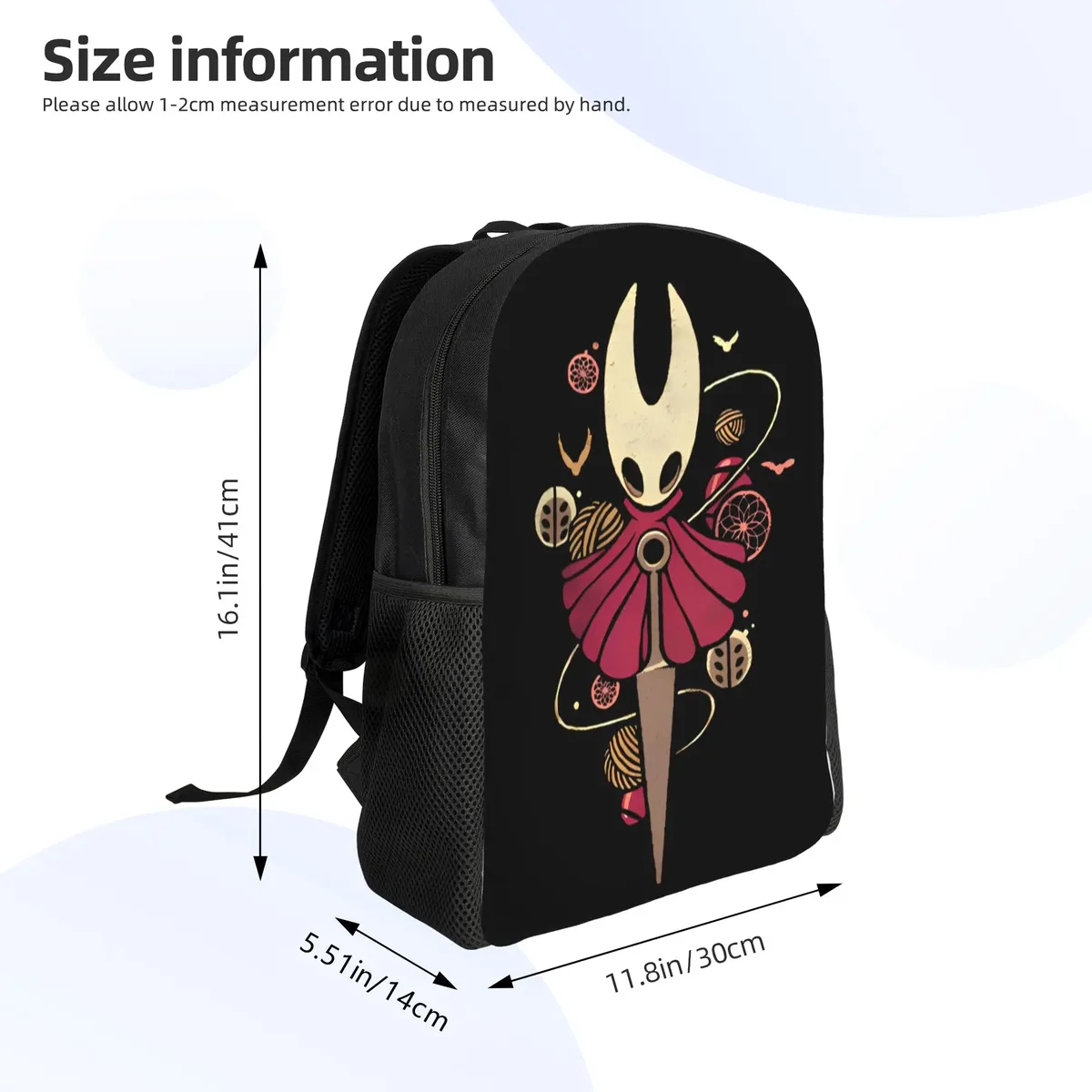 sac à dos décontracté hollow knight silksong pour l'extérieur, la randonnée, les voyages, le collège, pour hommes et femmes