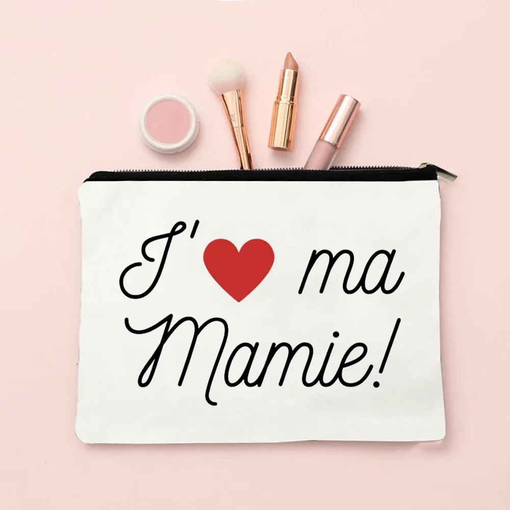 sacs à cosmétiques college avec fermeture éclair, cadeaux pour mamie, trousse de maquillage, meilleure grand-mère du monde, poudres de toilette, annonce de grossesse, voyage, présidence, eser
