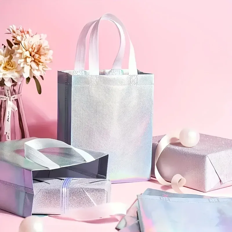 sac fourre-tout réutilisable pour cadeaux, 10 pièces, pour demoiselles d'honneur, mariage, fête d'anniversaire, courses, fournitures de fête écologiques tmz