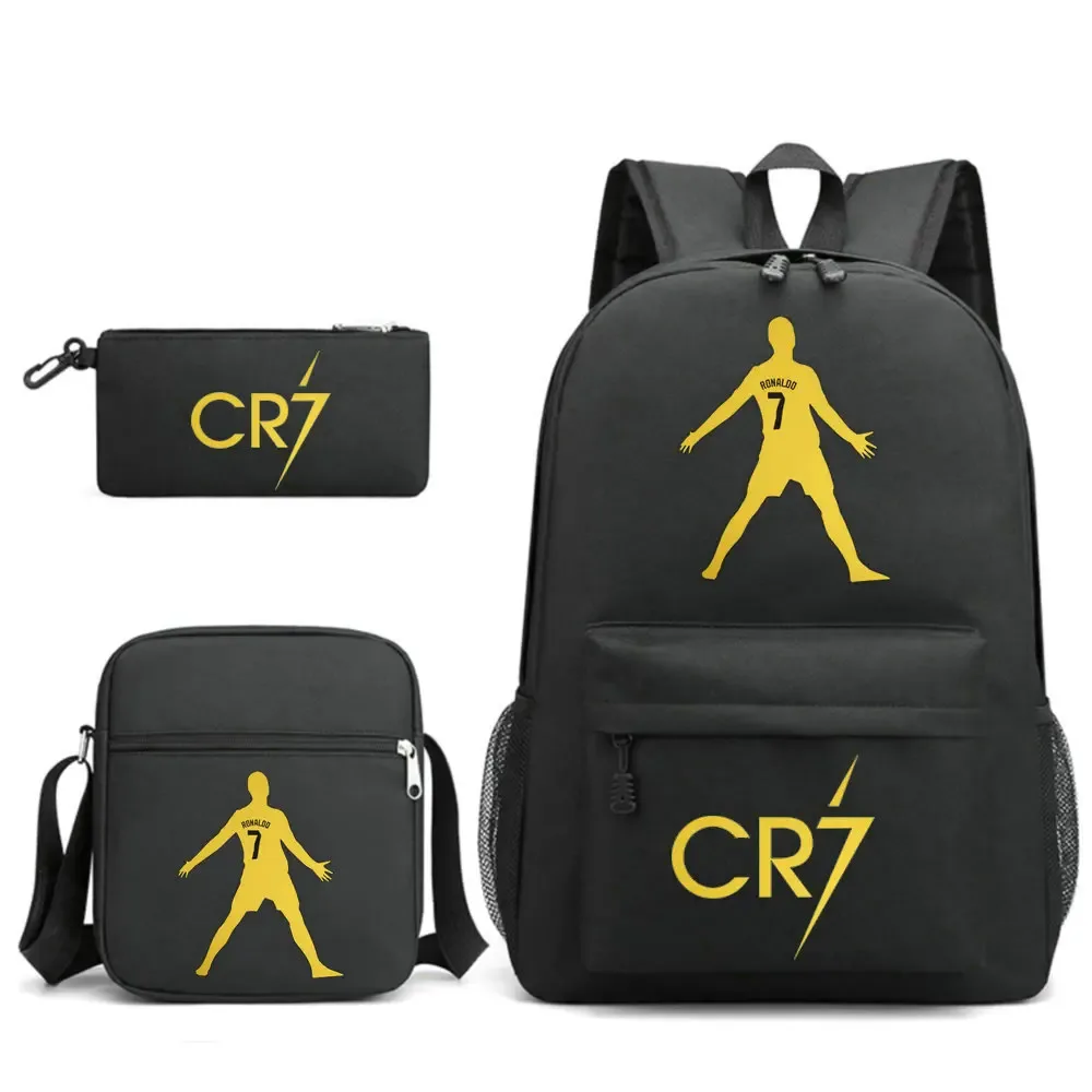 sac à dos imprimé cr7, sac à dos de sport, de football, décontracté, pour femmes et hommes, sacs d'école pour ordinateur portable, sacs d'école harajuku, sacs de voyage pour femmes et hommes
