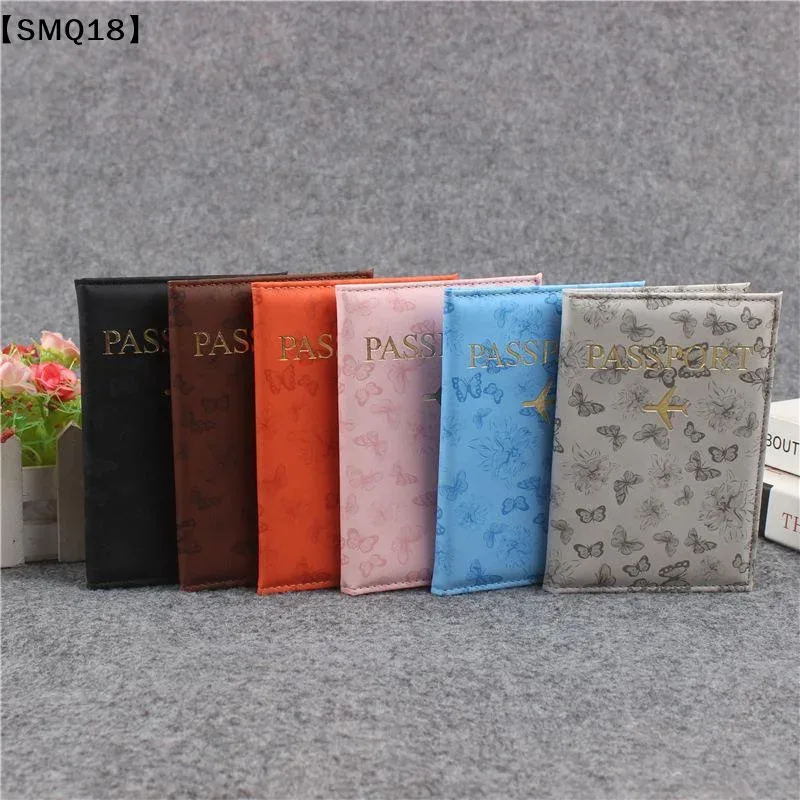 housse de passeport en cuir pu pour hommes et femmes, organisateur, porte-cartes de protection, couvertures de documents d'identité, étui de passeport de voyage, 1 pièce【smq】