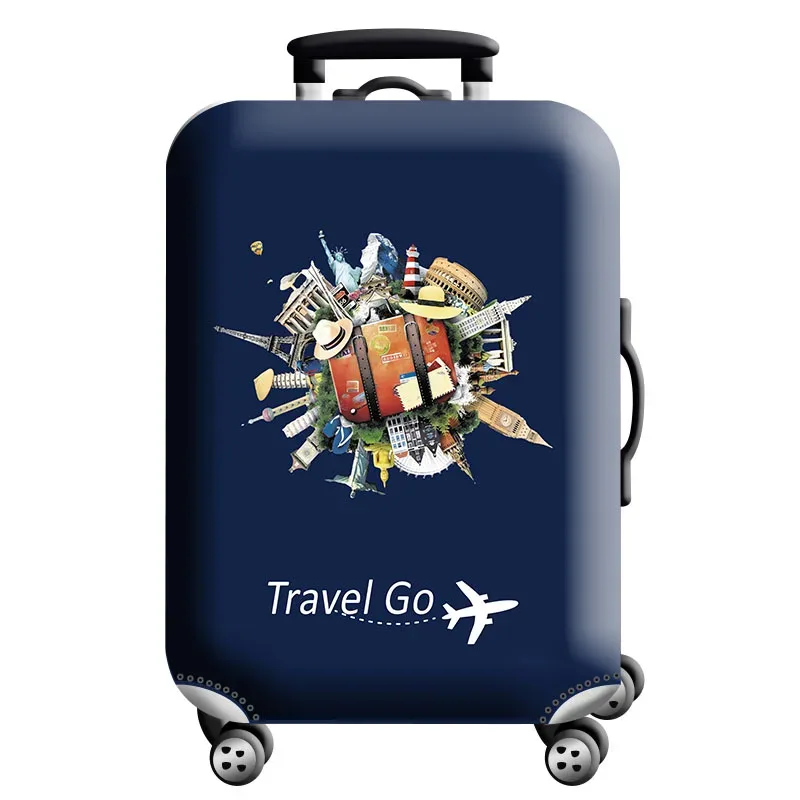 housse de protection pour bagages en tissu extensible, étui anti-poussière pour bagages, adapté à la valise de 18 à 32 pouces, organisateur de voyage