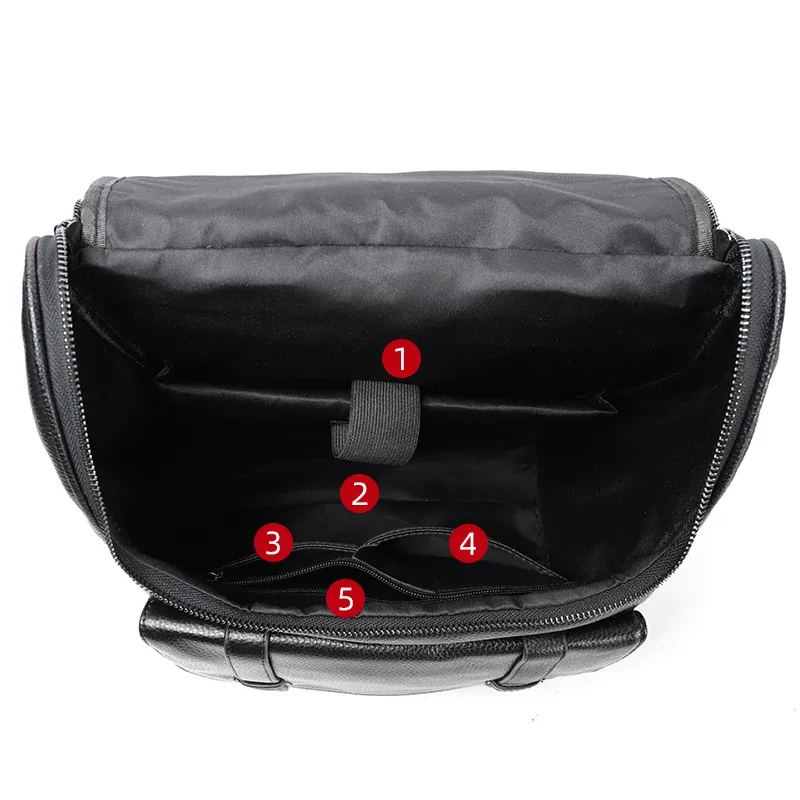 sac à dos en cuir véritable pour hommes, cartable de grande capacité pour garçons, sac pour ordinateur portable, sacs à dos de voyage en peau de vache, cartable étudiant, 100%