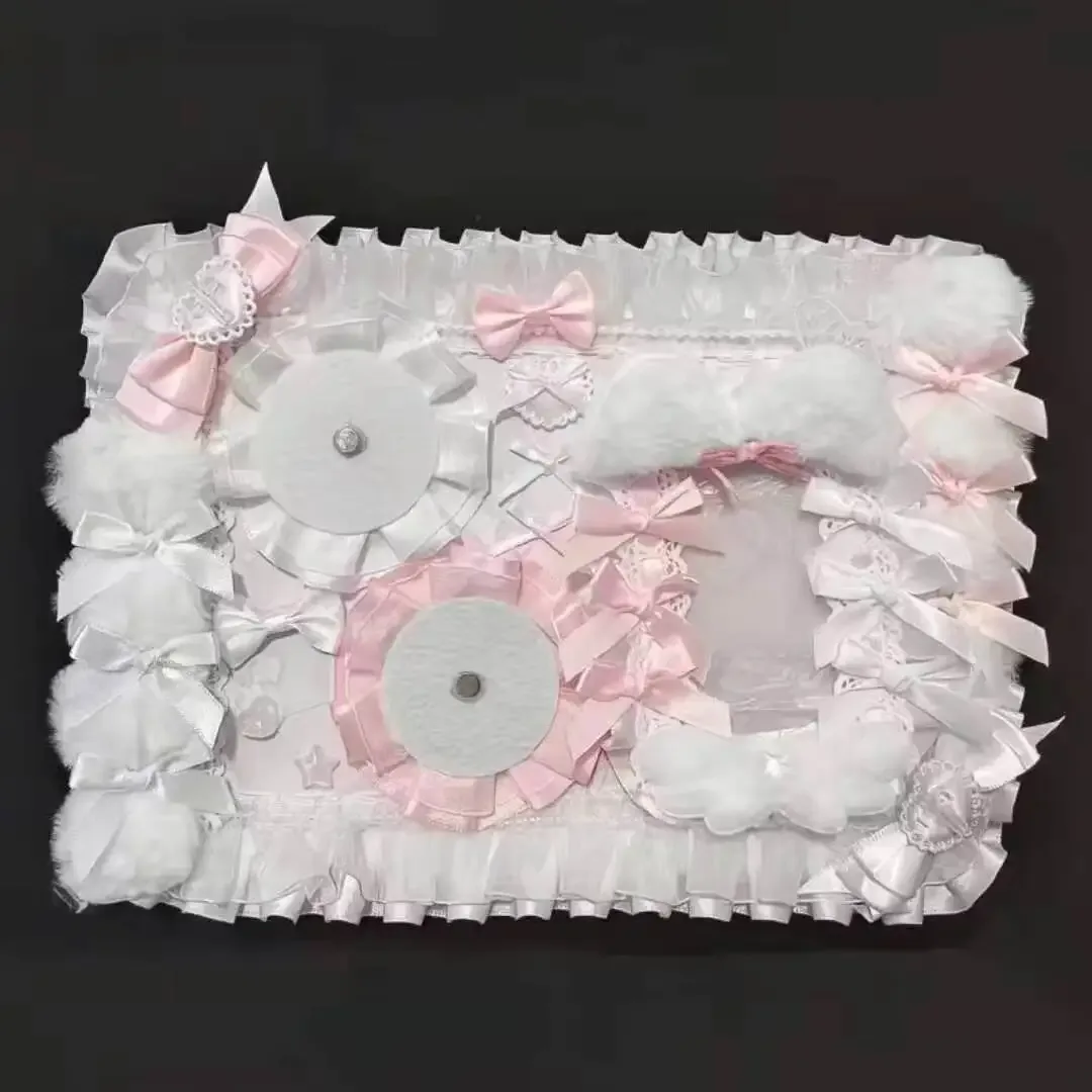 nouvel ensemble de porte-badges anime pour ita bag, organisateur de pin's mignon avec rubans et dentelles, accessoires de panneau d'insertion décoratif pour itabag, panneau de présentation de badges