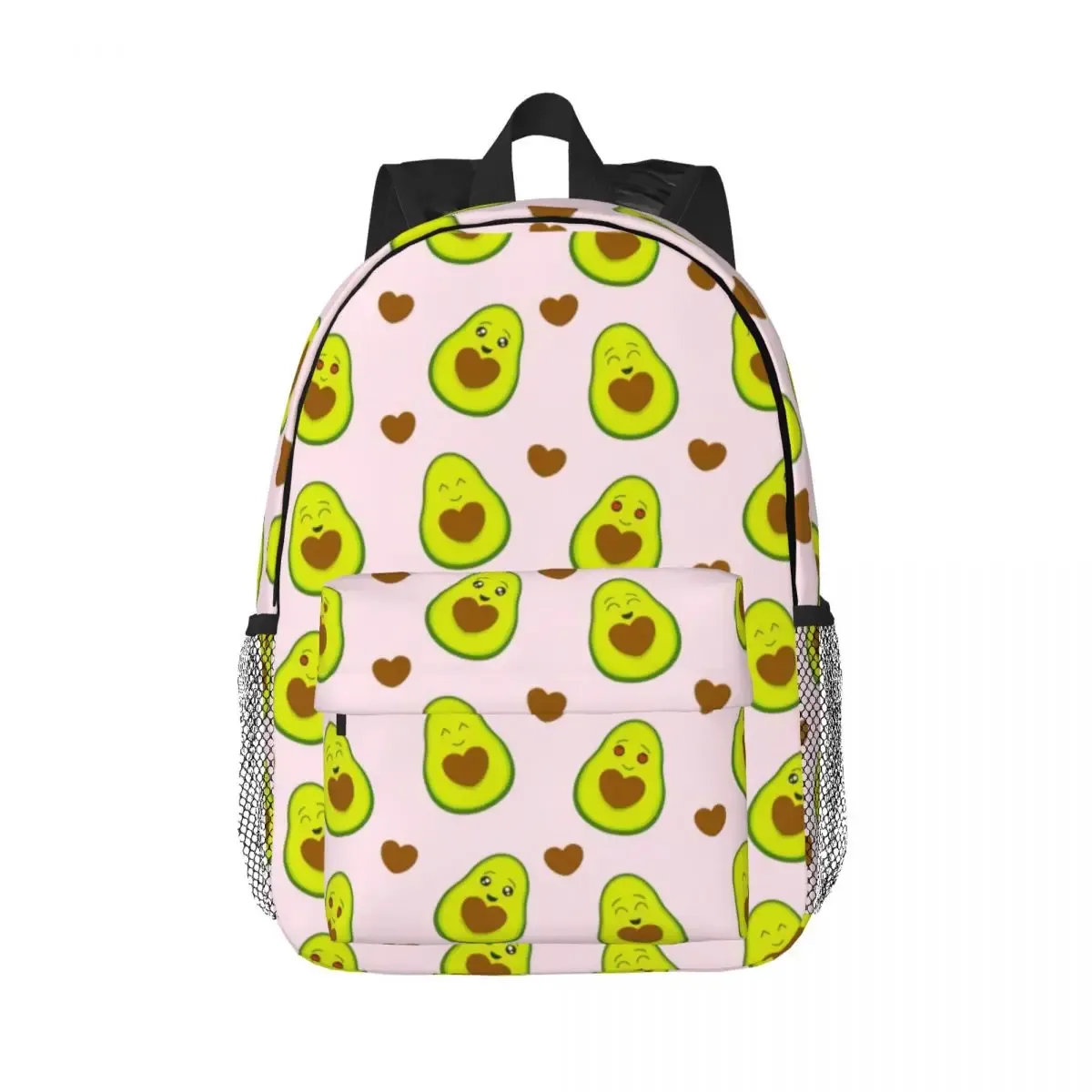 sac à dos à motif léopard avocat vert pour hommes et femmes, cartable pour étudiants, convient aux sacs pour ordinateur portable 15 pouces