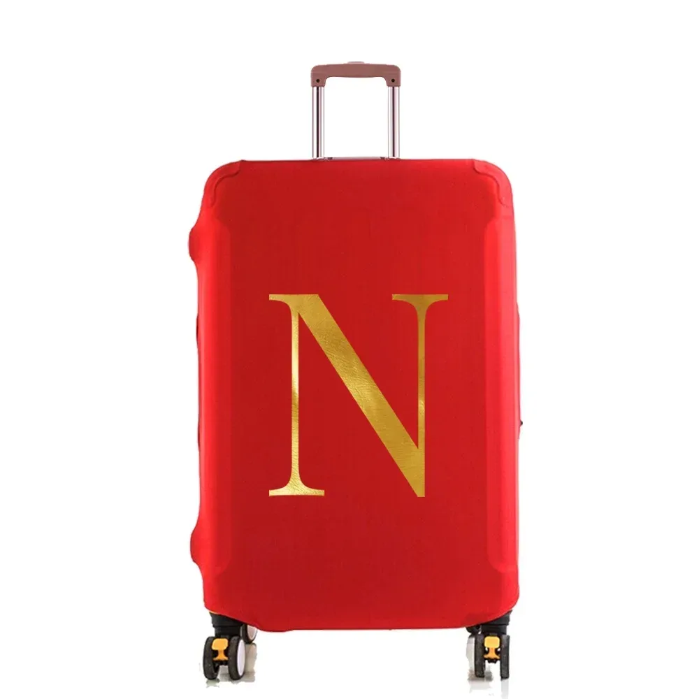 housse de protection élastique pour valise, housse anti-poussière tendance pour bagages à roulettes de 18 à 28 pouces, avec impression de nom, accessoires de voyage