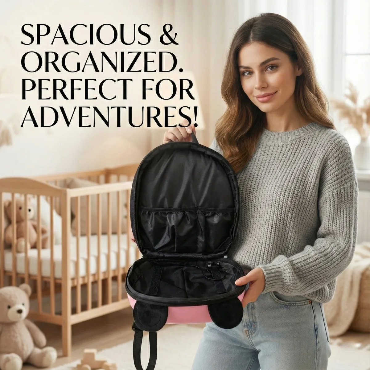 sac à dos led intelligent avec écran programmable, affichage pixel art, coque rigide, sac de voyage étanche, bricolage, cartable panda, cadeau pour hommes