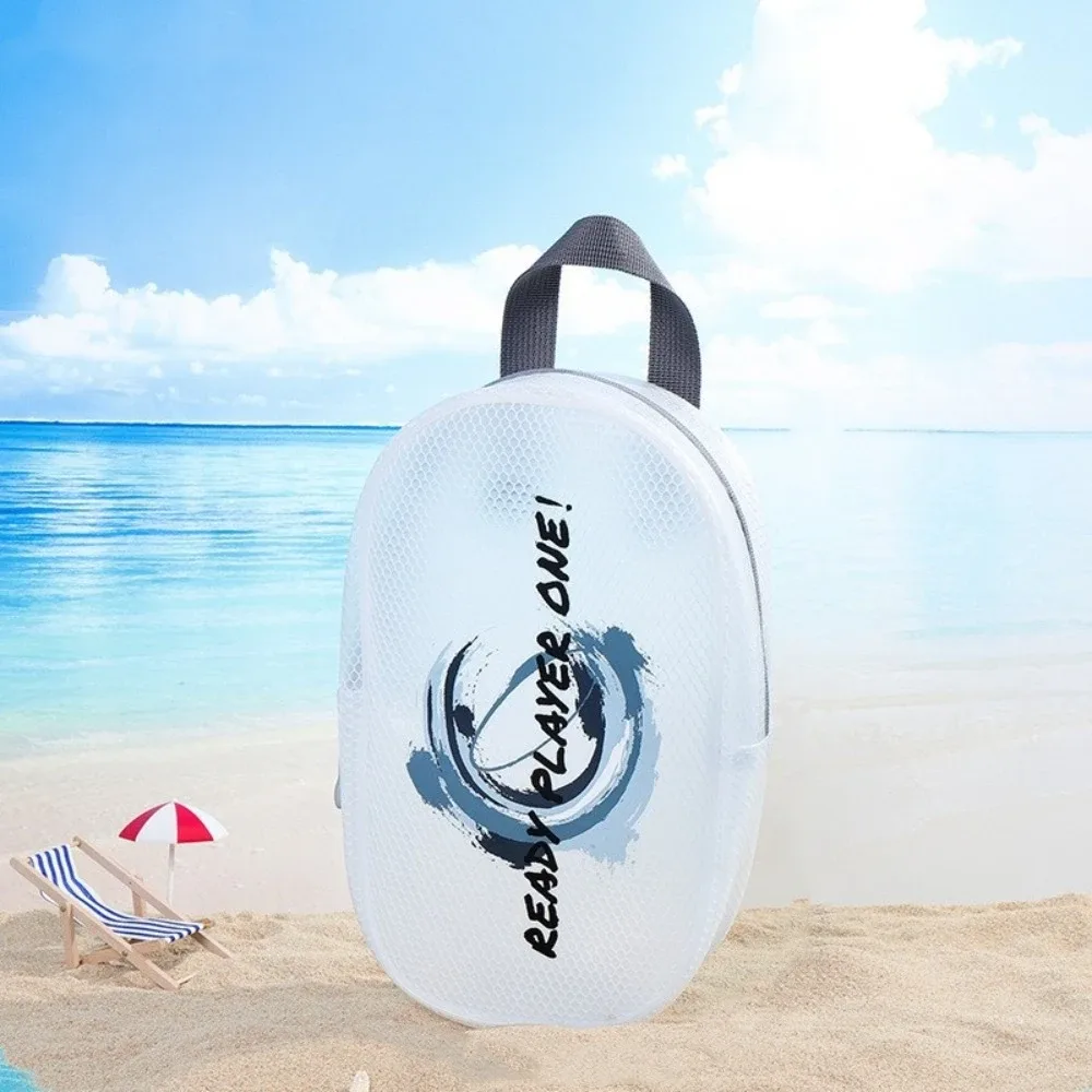 sac de rangement portable étanche avec fermeture éclair, grande capacité, sac à cosmétiques translucide, couleur unie, facile à nettoyer, sac de natation