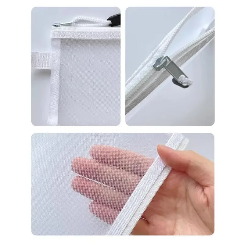 porte-passeport de voyage en maille transparente, sac organisateur de cartes d'identité et de billets, pochette à fermeture éclair pour documents, 1/3/5 pièces