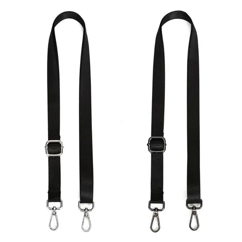 sangle de sac à bandoulière en nylon noir, ceinture détachable de remplacement réglable pour femmes et hommes, sacoches à poignée, ceinture de sac à main