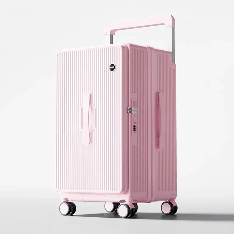 klqdzms valise à roulettes de 32 pouces, grande capacité, valise trolley de 20 pouces, boîte de transport pour ordinateur portable, sac à bagages avec mot de passe pour étudiant