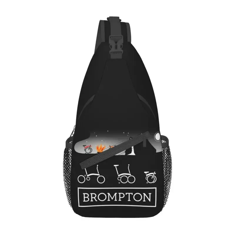 bromptons-sac à bandoulière de vélo pour homme, sac à dos à bandoulière poitrine, sac à dos de voyage, mode initiée