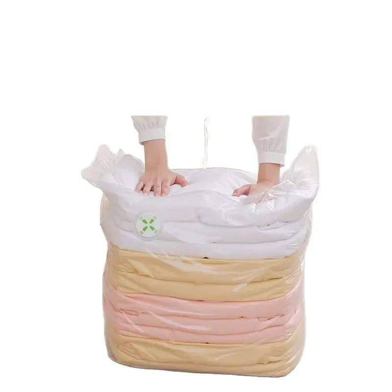 sacs sous vide sans pompe, grands sacs de rangement en plastique pour vêtements, couvertures, sacs de compression, housses de sacs vides, accessoires de voyage