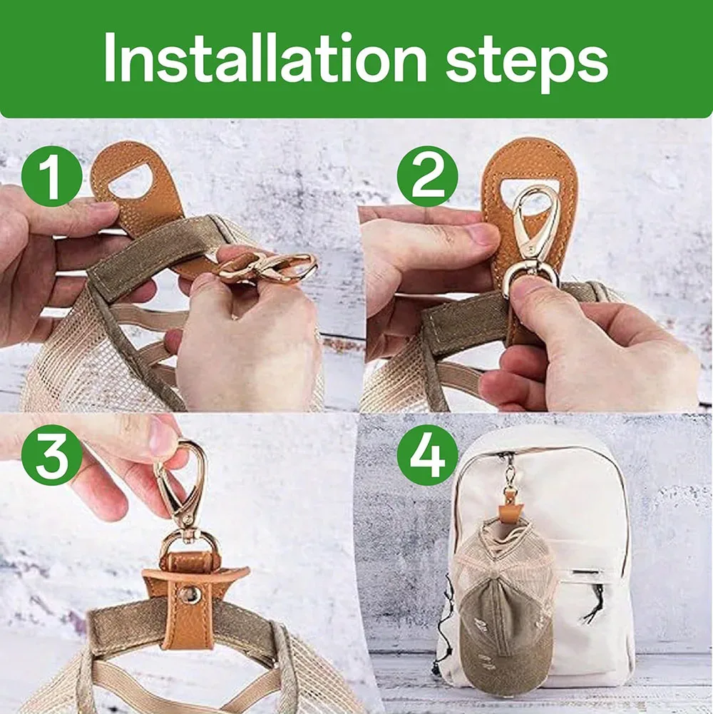 1 pièce clip multifonctionnel pour chapeau, couleur unie, pour sac de voyage, fixation pour chapeau, et boucle de suspension pour gants et écharpes de montagne en extérieur