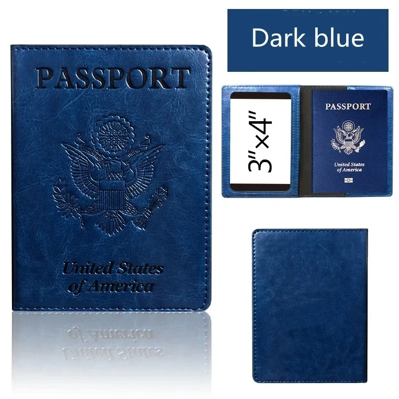 Couverture de porte-passeport, portefeuille essentiel de voyage, blocage RFID, étui pour cartes en cuir, indispensable pour voyage International, accessoire de voyage
