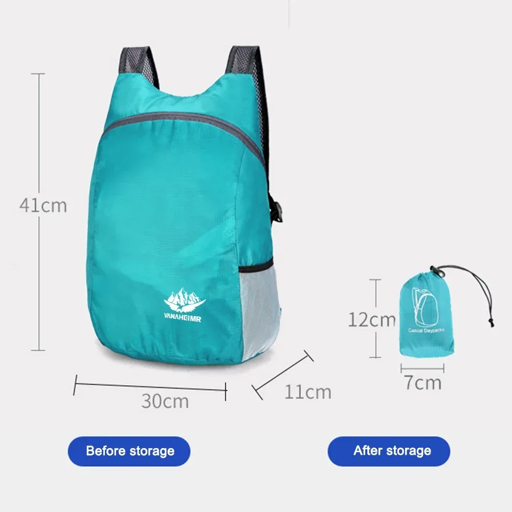 sac à dos pliable léger pour hommes et femmes, sac à dos d'extérieur, sac de sport de voyage, sac de jour de randonnée, livraison, 15l