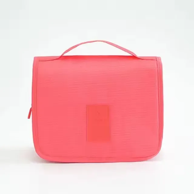 sac de toilette portable imperméable avec crochet, organiseur de maquillage multifonctionnel pour femmes, idéal pour les voyages