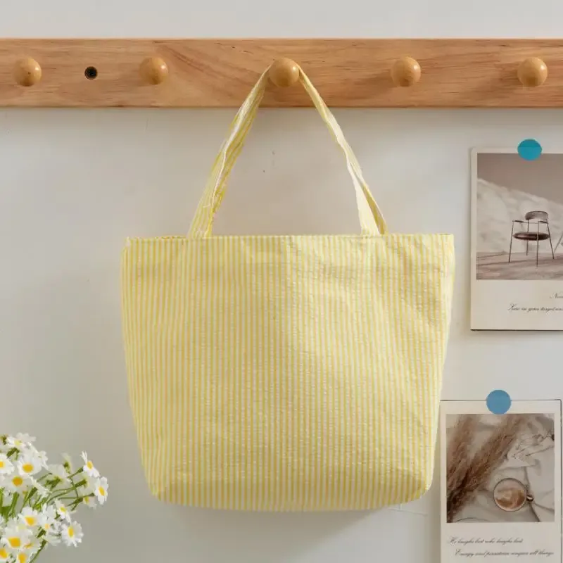 1 pcs sac fourre-tout à motif rayé tendance, sac à bandoulière matelassé polyvalent, sac de shopping de grande capacité