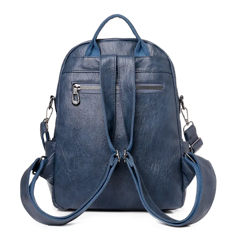 sac à dos à double usage en cuir souple pour femmes, nouveau sac de voyage décontracté de grande capacité, polyvalent et haut de gamme, petit ba, 2024