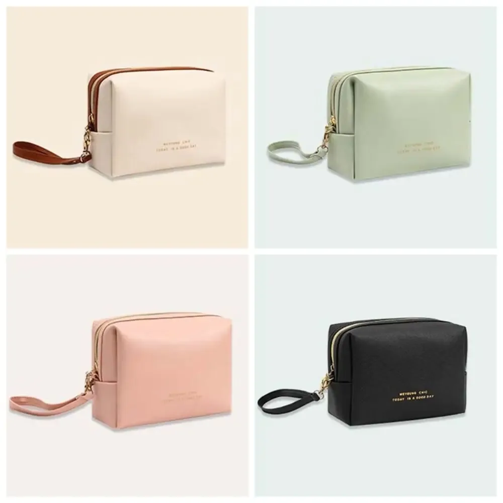 pochette organisateur de sacs portefeuille en pu, trousse de maquillage multifonctionnelle, organisateur de toilette, trousse de lavage, pochette cosmétique portable 3d pour salle de bain