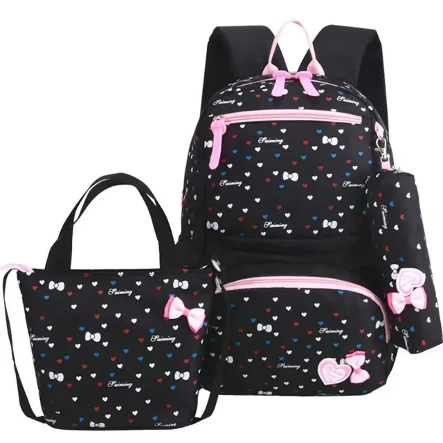 bunnyfly ensemble de 3 sacs à dos scolaires pour enfants, sac à dos tendance et adorable pour filles, étudiants, mochila sac
