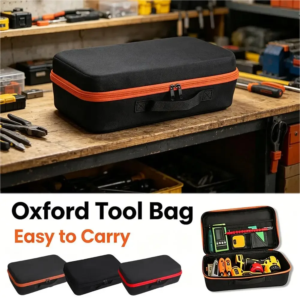 étui rigide multi-usage en eva, sac de rangement portable imperméable en oxford pour batterie de secours, outils à main, petits appareils électroniques