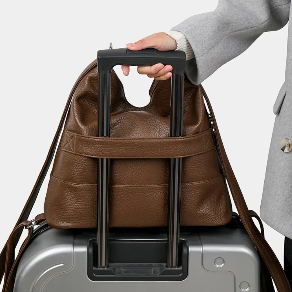 sac à dos en cuir de qualité supérieure pour femmes, sac à dos de grande capacité pour les déplacements, les voyages, l'école, sacs à bandoulière pour femmes