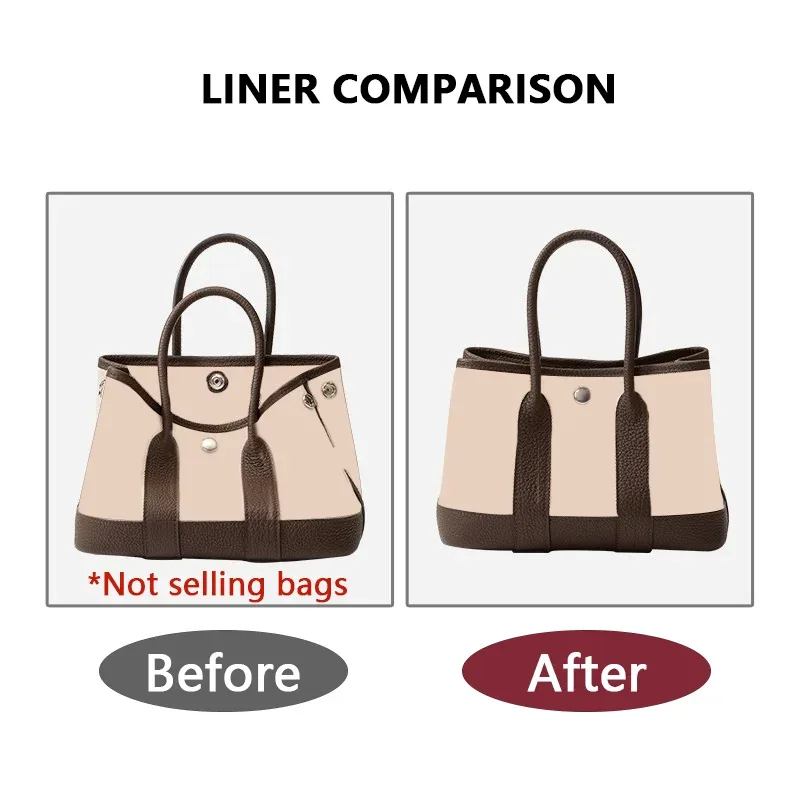 insert de sac en nylon pour fête de jardin, organisateur de sacs 23 30 36, support de forme, rangement bien organisé, léger, durable, ajustement parfait