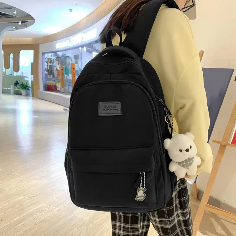 nouveau sac à dos tendance pour femme et homme, grande capacité, imperméable, pour collège, ordinateur portable, école, voyage, fille mignonne, livres, cool