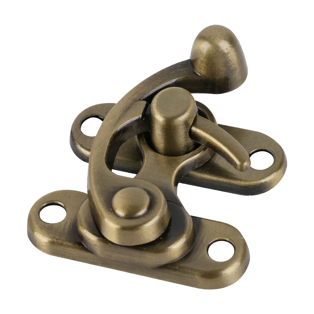 3.8cm bijoux poitrine cadeau vin boîte en bois étui bascule loquet en cuir sac à main valise moraillon crochet serrure fermeture pour femmes sacs