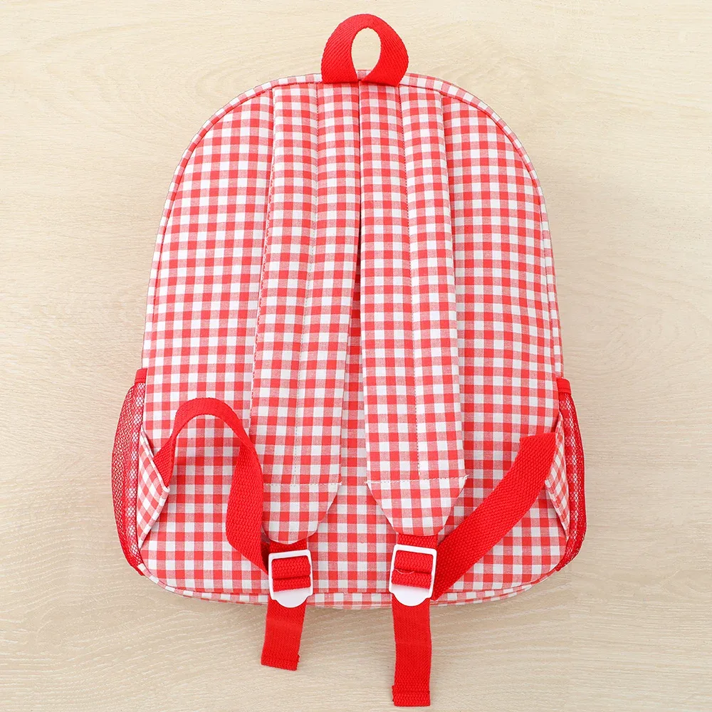 sac à dos scolaire pour tout-petits, sac à dos mignon à carreaux pour filles, enfants, 12 pouces pour la maternelle, 15 pouces pour les adolescents du lycée
