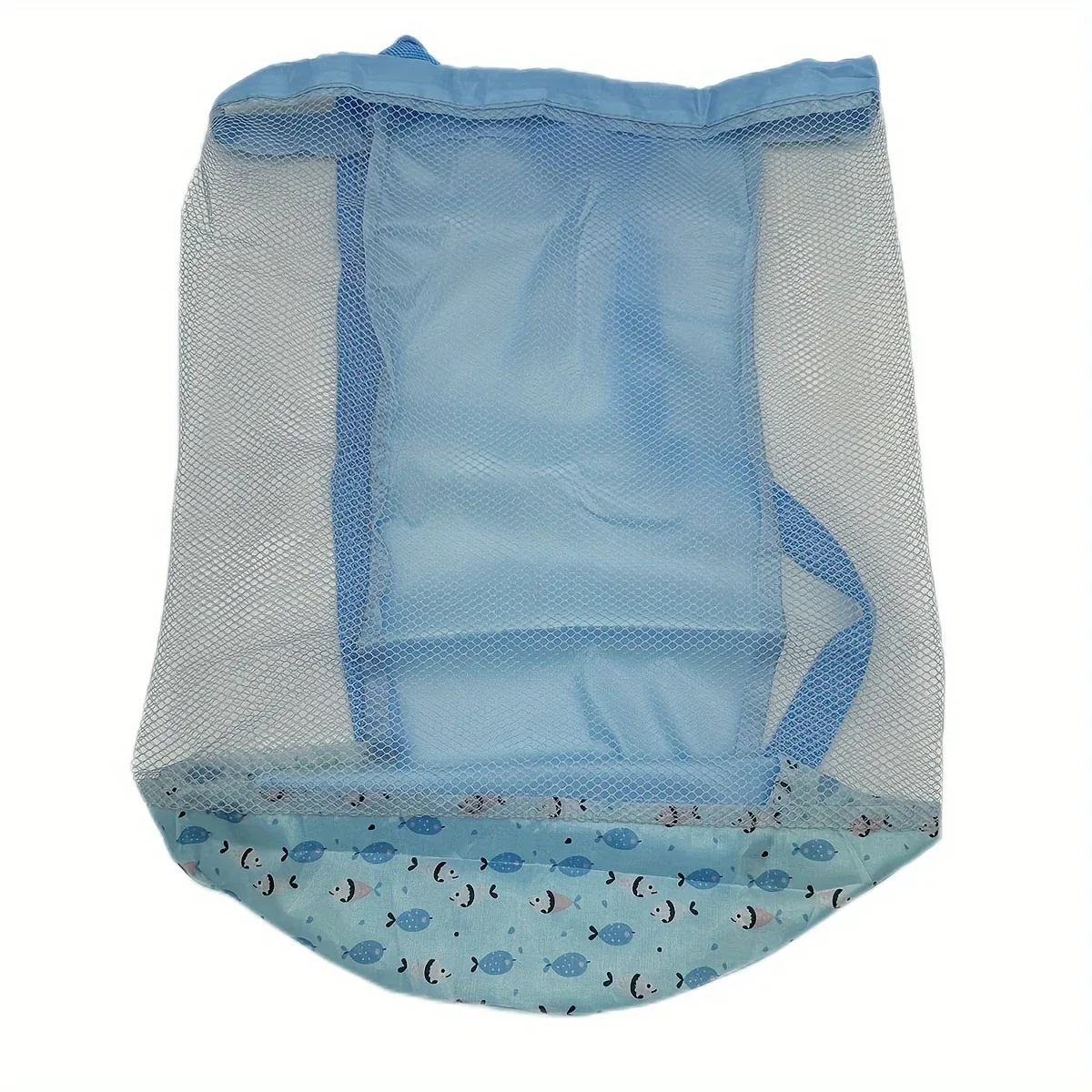 Sac de rangement en filet à imprimé animal pour l'été et la plage, grande capacité, en polyester, pour les voyages, sac de rangement à double bandoulière.