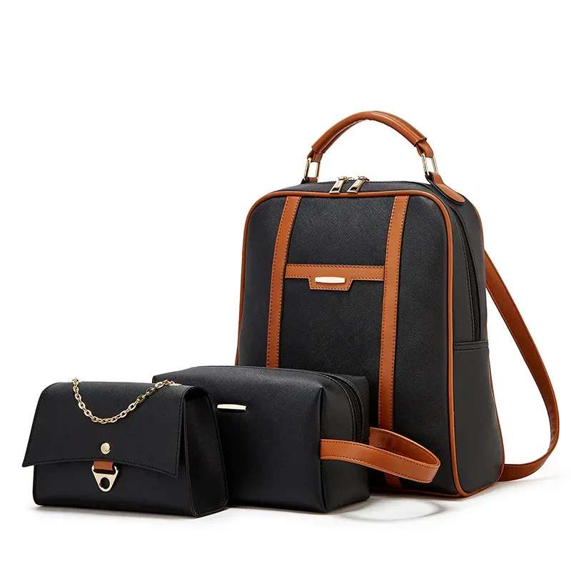 ensemble de sacs à dos d'affaires légers, 3 pièces, sac pour ordinateur portable de grande capacité, sac à dos d'école de voyage