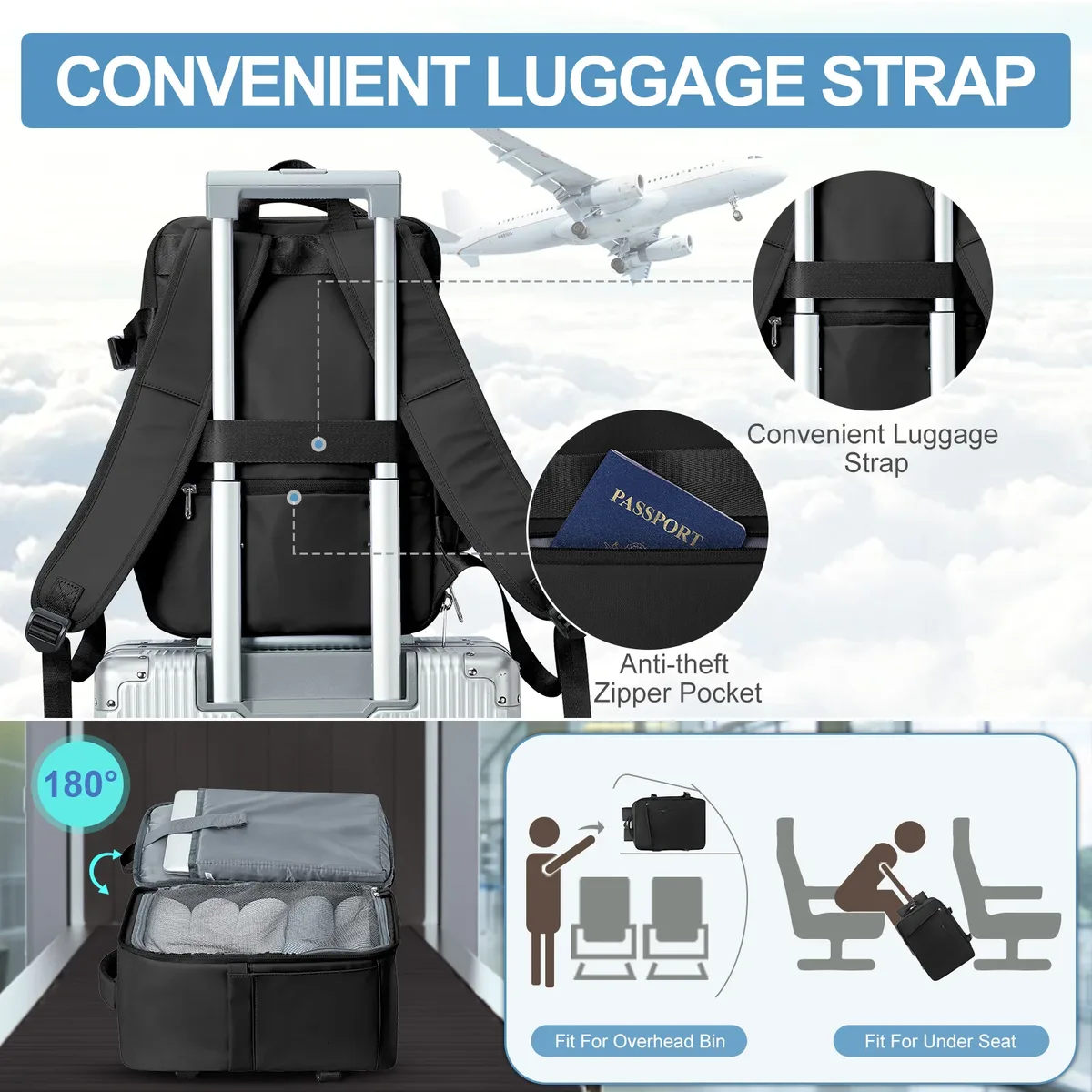 sac à dos pour hommes multifonctionnel cahier sac à dos emballage cubes femmes sac à dos ryanair 40x20x25 bagage à main loisirs ordinateur portable pack