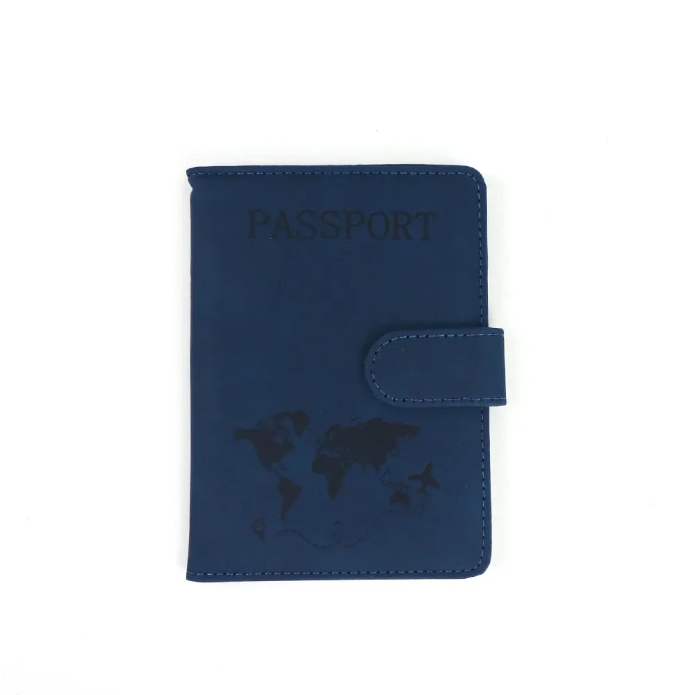 étui de transport multifonctionnel personnalisé en pu avec fermeture magnétique rfid pour passeport, carte sim, carte, billet, organiseur de documents