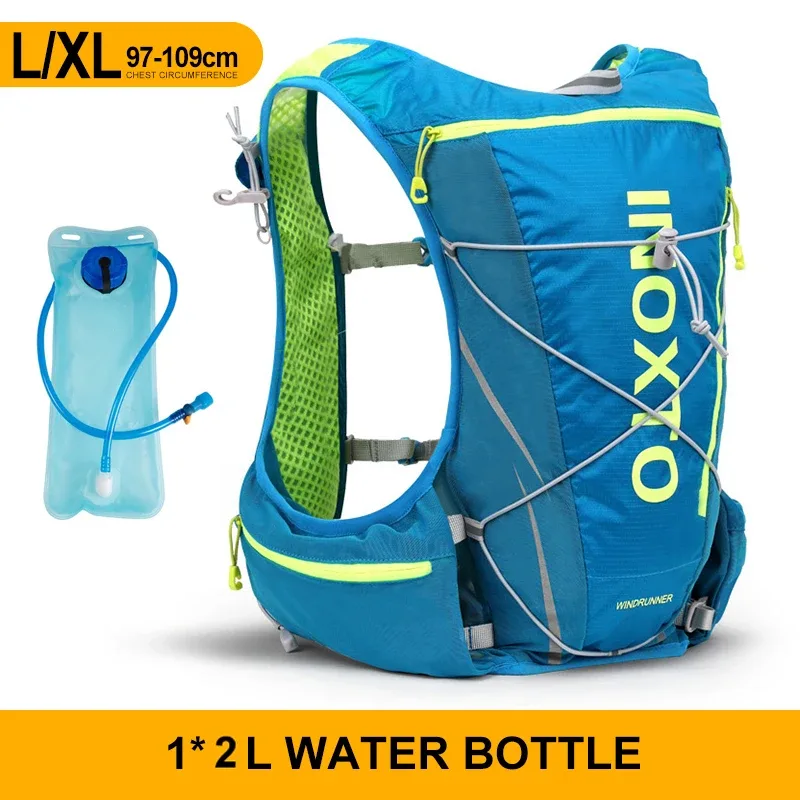 gilet hydratant de course en plein air 8l, sac à dos hydratant pour cyclisme, trekking, randonnée, marathon, vélo, avec bouteille d'eau de 500ml