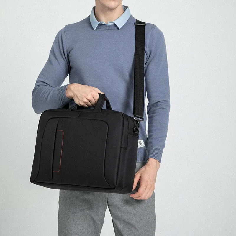 sac à main personnalisé pour hommes, avec logo imprimé, nom, mallette d'affaires de 15.6 pouces, sac étanche en nylon pour ordinateur portable pour femmes