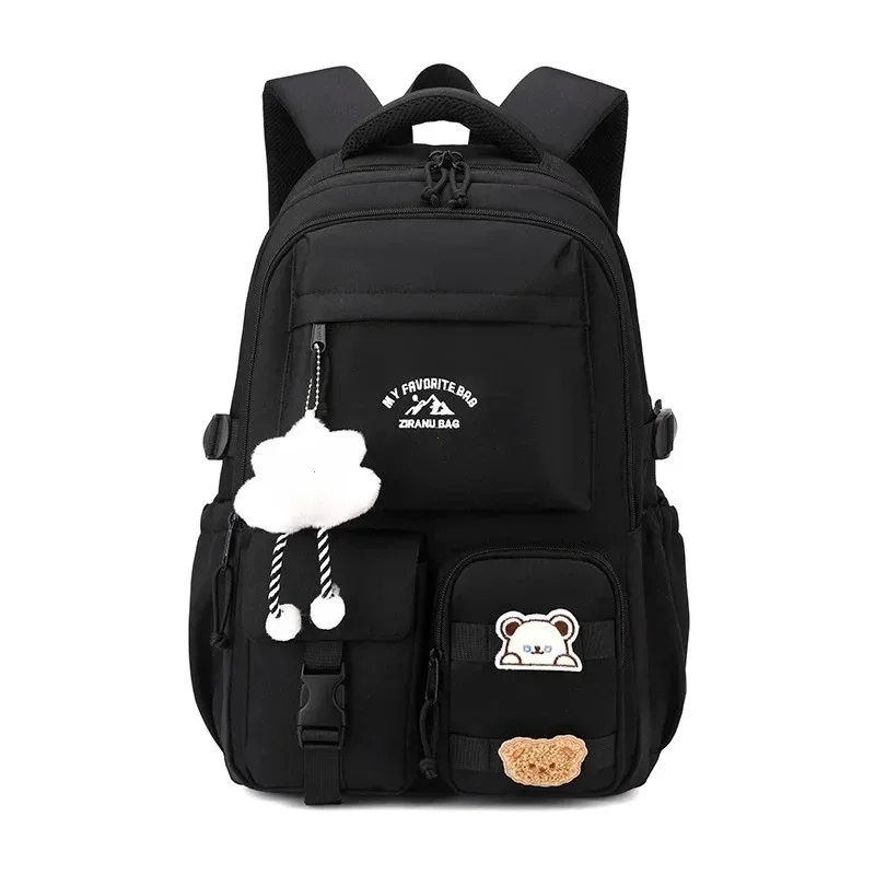 sac à dos quotidien de style coréen pour femmes, sac à dos de voyage en tissu nylon imperméable, sac d'école pour filles, sacs décontractés pour adolescents