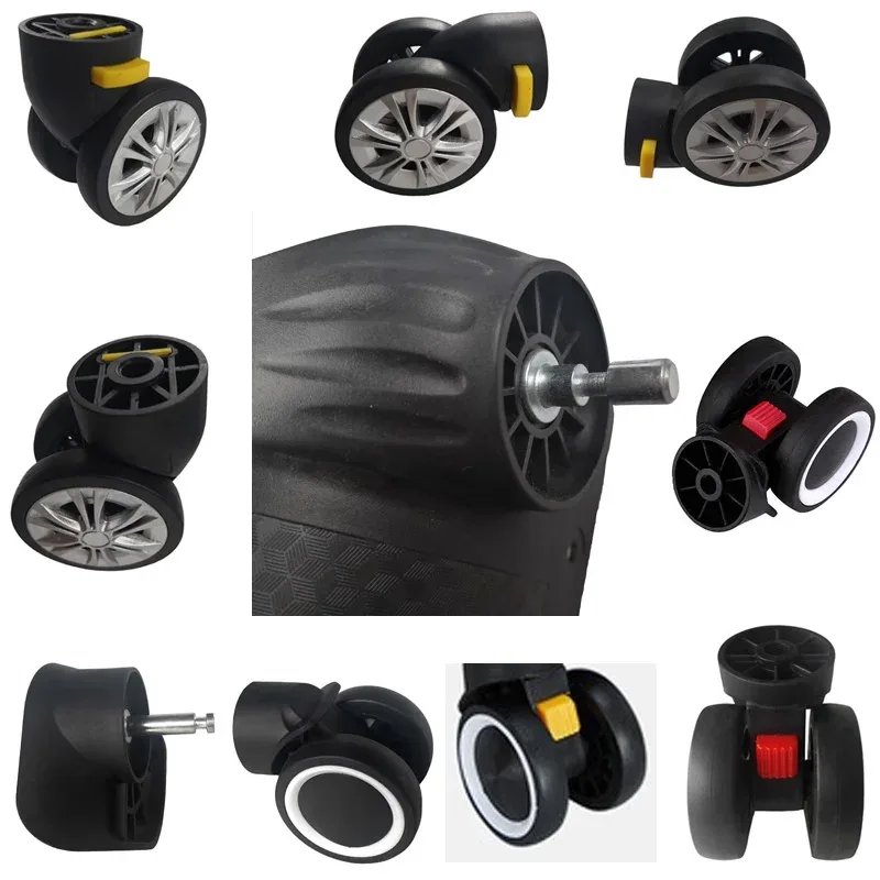 accessoires de remplacement de bagages pour valise, roues universelles amovibles démontables, pièces de réparation de poulie de roue détachables enfichables
