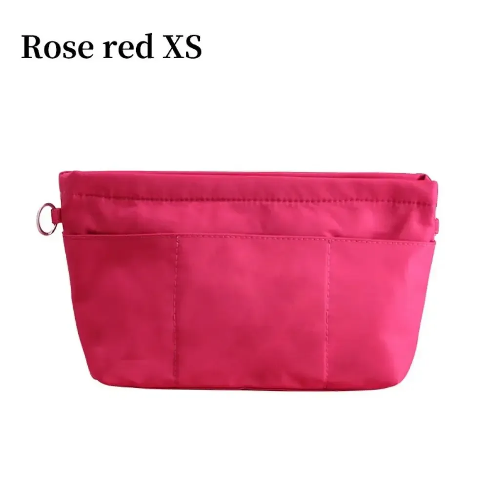 sac de rangement durable en feutre, 1 pièce, avec fermeture éclair, multi-poches, pour sac à main, organisateur de sac cosmétique portable pour femme