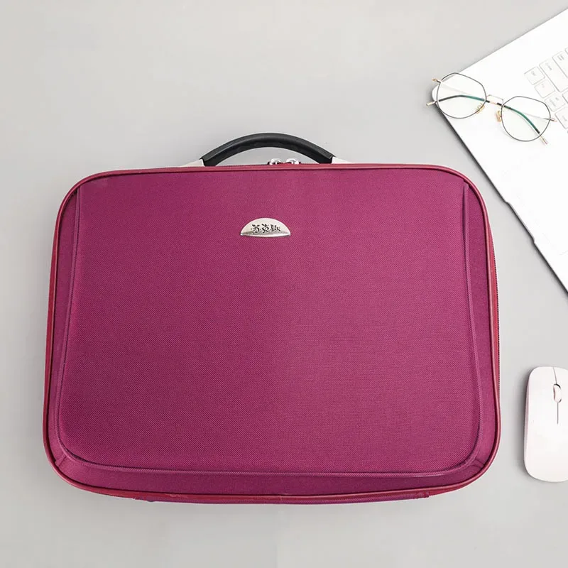 Porte-documents pour hommes d'affaires Sac à main pour ordinateur portable 14 pouces 16 pouces Cadeaux personnalisés Matériau en toile Léger Antivol Humidité -..
