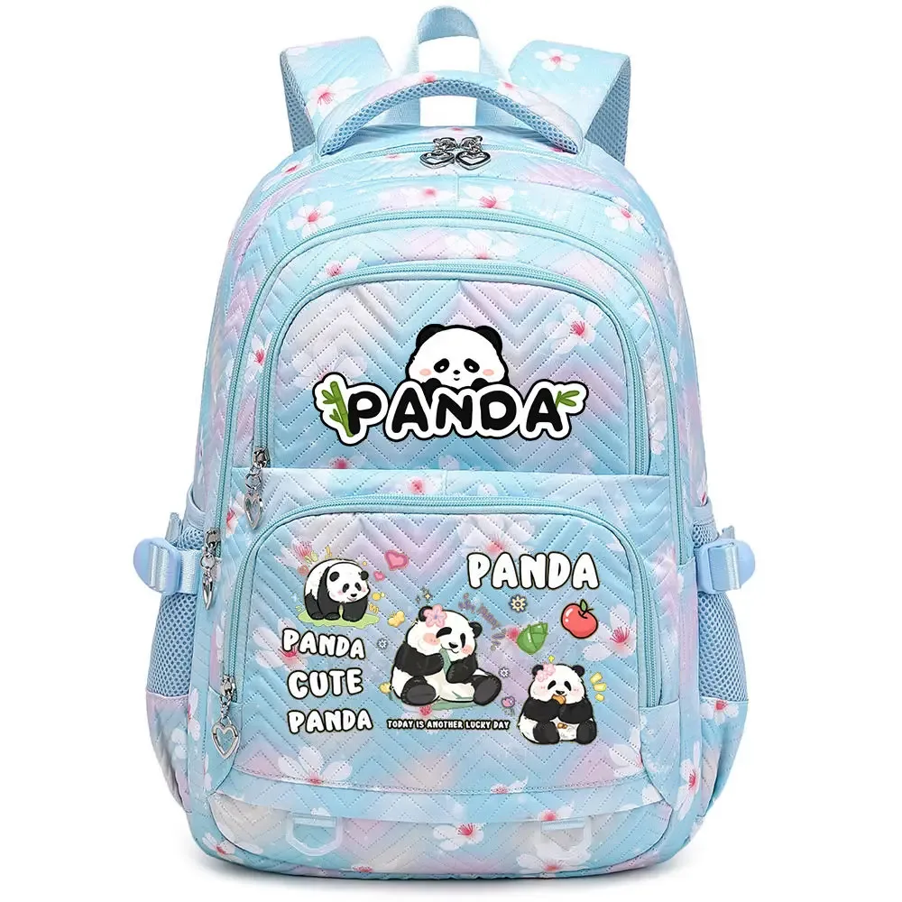 nouveau panda he hua sac à dos mignon dessin animé imprimé étudiant cartable mode garçons filles haute qualité grande capacité voyage sacs à dos