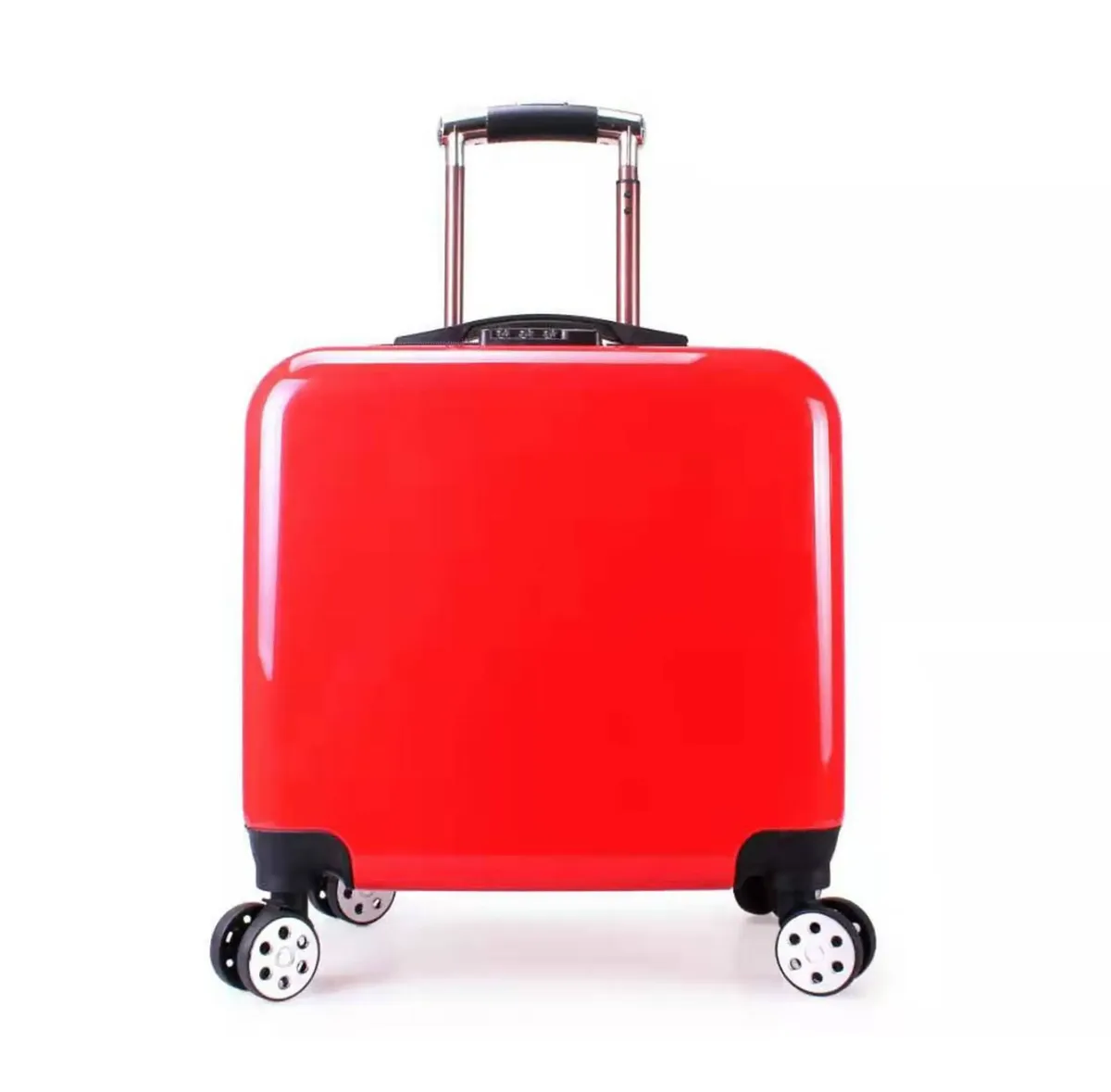 valise de chariot d'étudiant étanche de 18 pouces avec serrure à combinaison valise pour enfants avec bagage de voyage d'embarquement de roue universelle