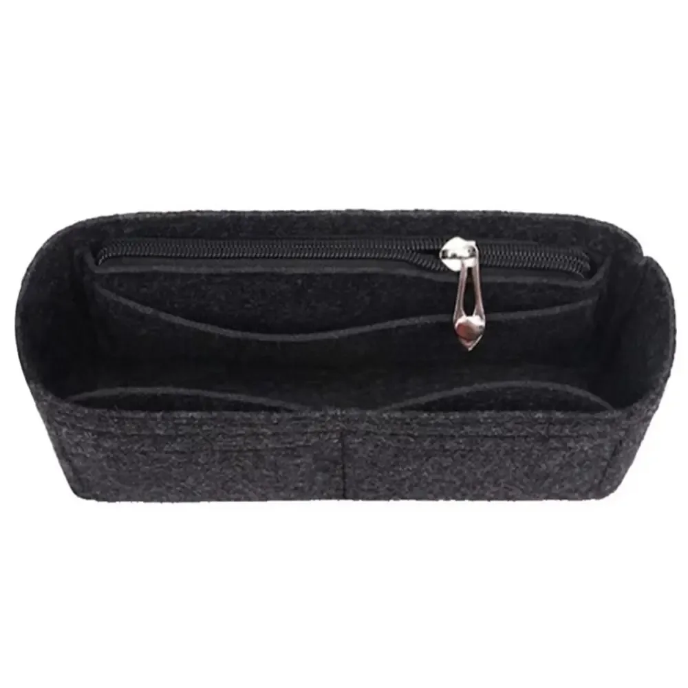 1 pièces multi-poches sac organisateur pour baguette sac de rangement sac intérieur doublure sac feutre insérer sac à main organisateur sacs à cosmétiques