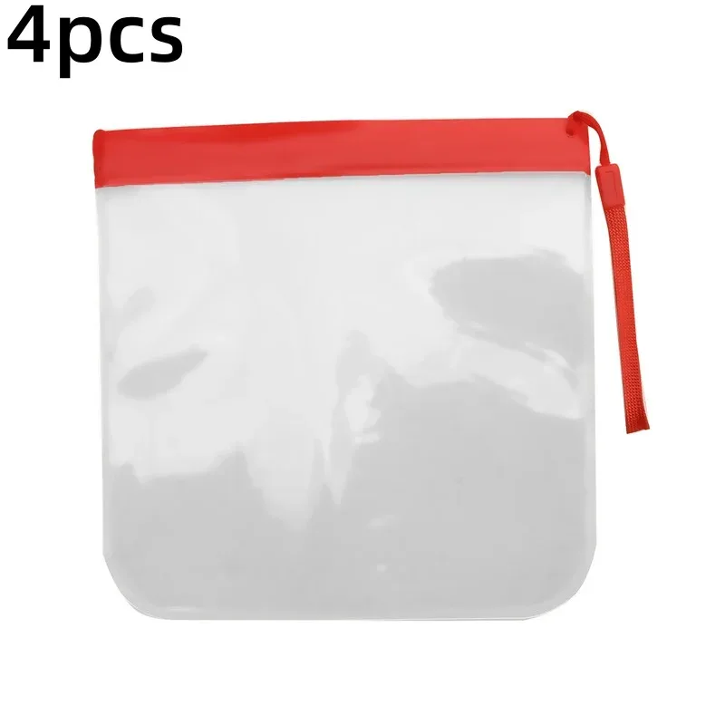 1/2/4 pièces bagages transparent voyage utilisation étanche vol maquillage étanche pour les femmes réutilisable aéroport sécurité sac de rangement