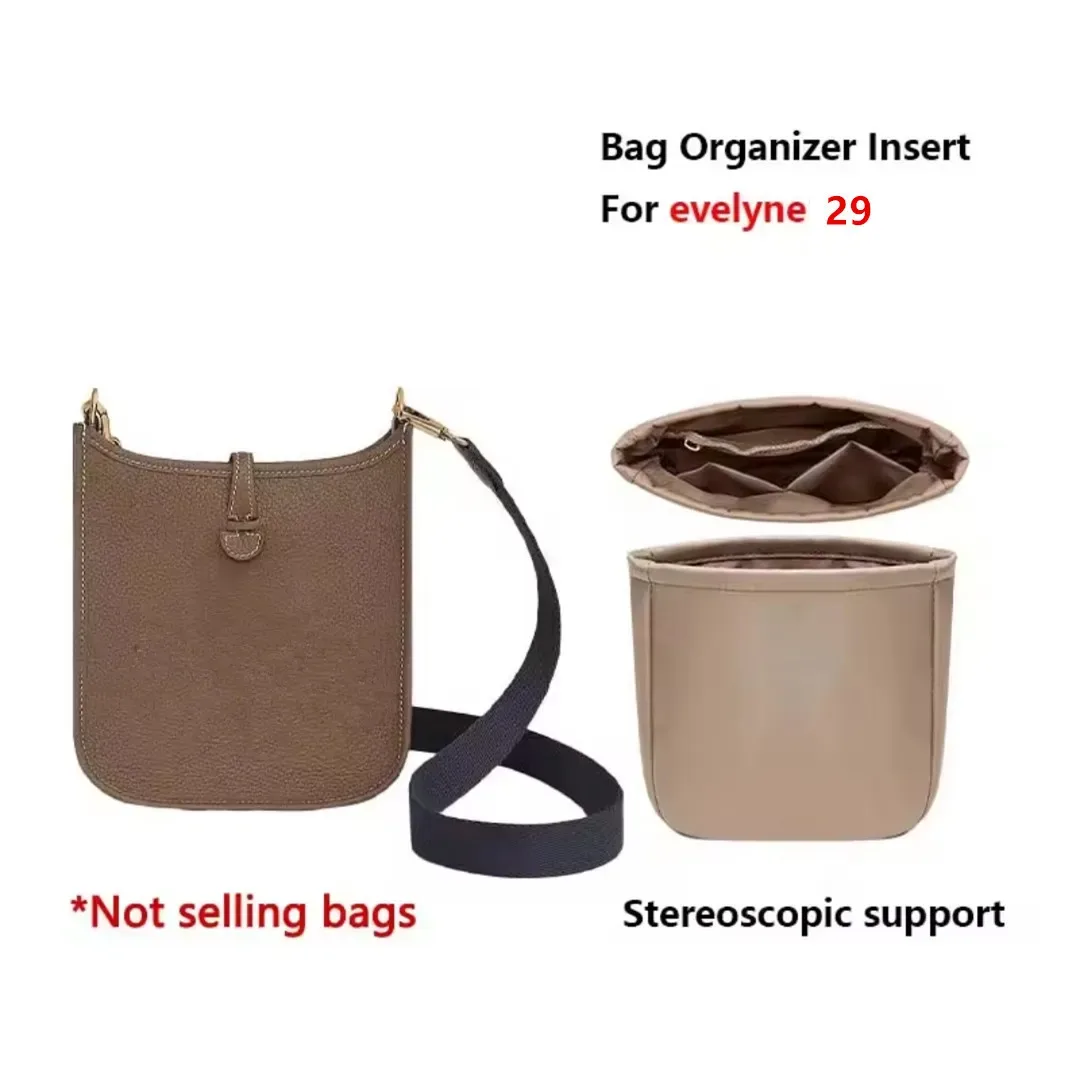 organisateur de sac multi-poches pour evelyne16/29, sac de rangement intérieur, sac à main en nylon, sac insert, sac doublure pour sac à main