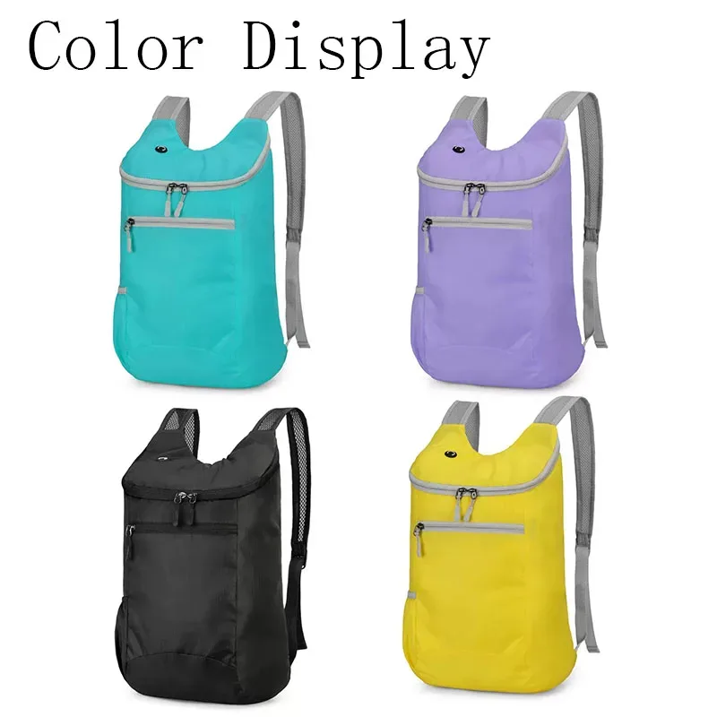 sac à dos portable pliable et léger, résistant aux éclaboussures, imperméable, résistant à l'usure, pour sports de plein air, alpinisme, randonnée