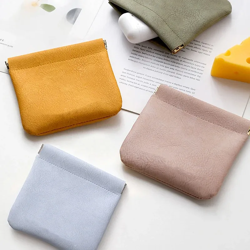 sac de rangement en poudre pour rouge à lèvres, pochette cosmétique, câble en cuir, banc, pièces de monnaie, bijoux, écouteurs