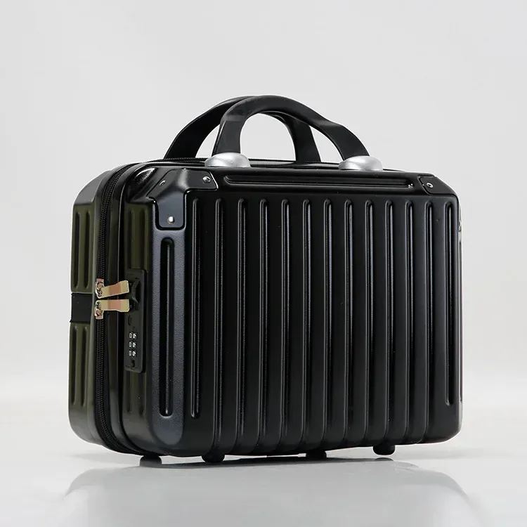 valise légère et portable de grande capacité pour femme, sac de rangement de cosmétiques à fermeture éclair, mini valise d'embarquement, 16 pouces