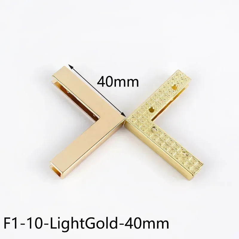 deepeel-boucles de protection des bords du sac à main, décoration d'angle de sac à bagages, fermoirs en métal, accessoires de quincaillerie de bricolage, 25mm, 35mm, 40mm, 45mm, 54mm, 5/10 pièces